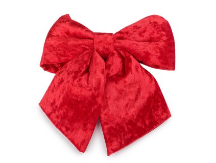 Vánoční mašle sametová 21x24 cm (Balení 1 ks, Varianta 2 pudrová)