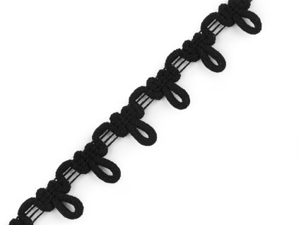 Prýmek s pružným očkem na knoflíky šíře 15 mm (Balení 13.5 m, Varianta 1 bílá)