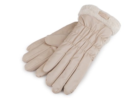 Dámské rukavice šusťákové, zateplené, dotykové (Balení 1 pár, Varianta 2 pudrová)