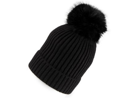 Dámská zimní čepice s bambulí (Balení 1 ks, Varianta 1 krémová světlá)