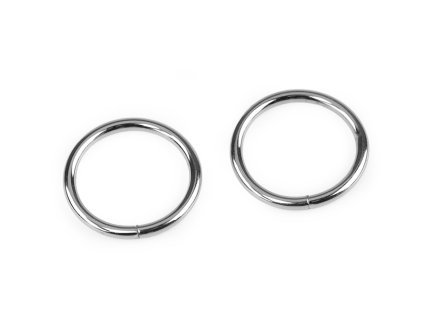 Kroužek Ø20 mm (Balení 10 ks, Varianta 2 nikl černý)