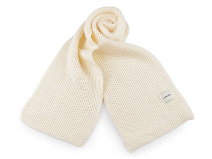 Zimní šála pletená unisex 25x160 cm (Balení 1 ks, Varianta 1 béžová nejsv.)