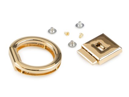 Sada zapínání na kabelku 44x55 mm (Balení 1 sada, Varianta zlatá klasik)