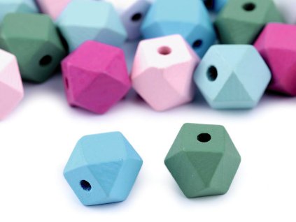 Dřevěné korálky 15x20 mm (Balení 10 ks, Varianta mix)