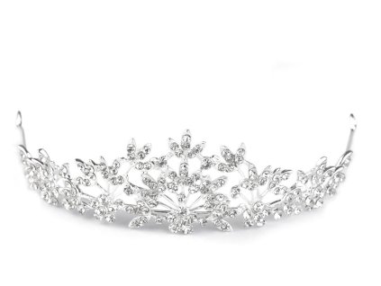 Štrasová korunka do vlasů s očky (Balení 1 ks, Varianta crystal)