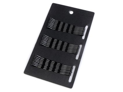 Sponky do vlasů / pinetky (Balení 1 karta, Varianta 6 černá)