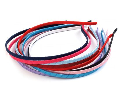 Saténová čelenka do vlasů (Balení 50 ks, Varianta 1 černá)