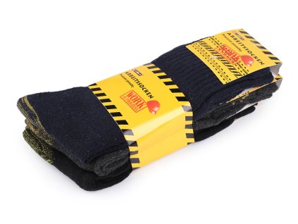 Pánské bavlněné ponožky pracovní hrubé (Balení 3 pár, Varianta 1 (vel. 39-42) mix)