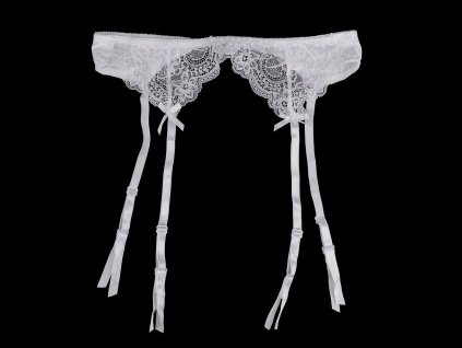 Krajkový podvazkový pás (Balení 1 ks, Varianta 1 bílá)