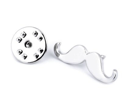 Brož / odznak do klopy kytara, letadlo (Balení 1 ks, Varianta 2 platina letadlo)