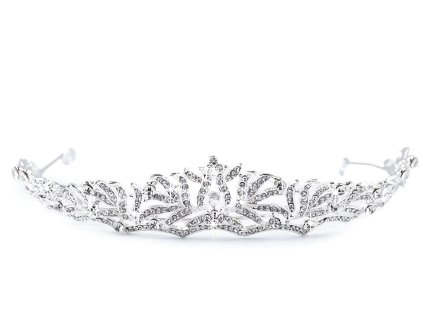 Štrasová korunka do vlasů s očky (Balení 1 ks, Varianta crystal)