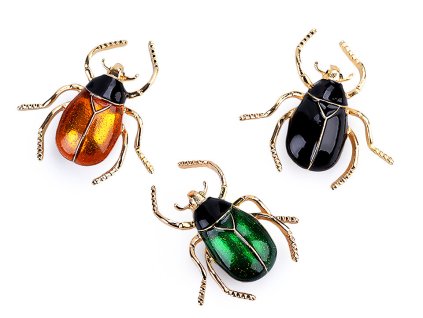 Brož brouk (Balení 1 ks, Varianta 2 zelená)