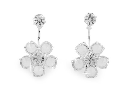 Náušnice jablonecká bižuterie květ (Balení 1 pár, Varianta 2 crystal)