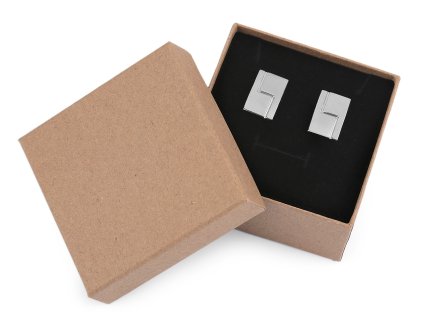Manžetové knoflíky v dárkové krabičce (Balení 1 krab., Varianta 1 platina)