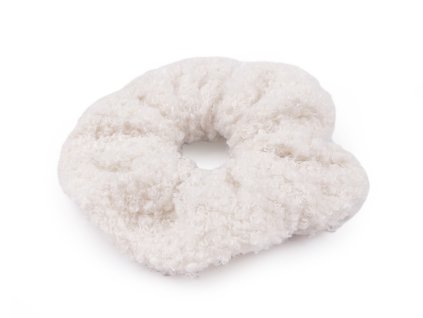 Gumička do vlasů Teddy (Balení 1 ks, Varianta 1 krémová nejsvět.)