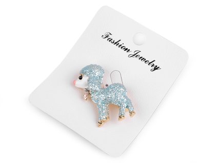 Brož králíček, ovečka, žirafa, liška (Balení 1 ks, Varianta 1 modrá pomněnková ovečka)