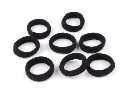 Gumičky do vlasů (Balení 1 karta, Varianta černá)