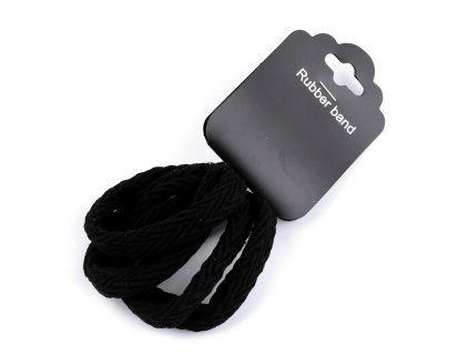 Gumičky do vlasů (Balení 1 karta, Varianta černá)