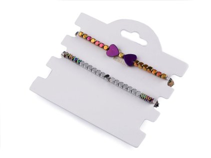 Pružné náramky z hematitu sada 2 ks (Balení 1 sada, Varianta mix)