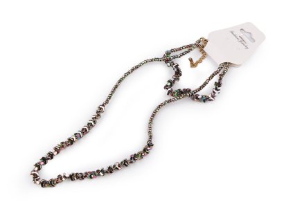 Sada náhrdelník a náramek hematitový (Balení 1 sada, Varianta 2 zlatá)