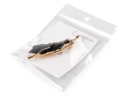 Brož modelka (Balení 1 ks, Varianta 1 bílá)