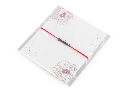 Náramek s přívěskem z nerez oceli máma (Balení 1 ks, Varianta 1 červená máma)