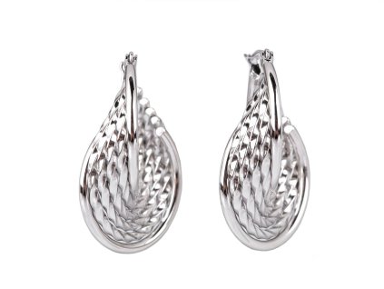 Náušnice z nerezové oceli (Balení 1 pár, Varianta 1 stříbrná)