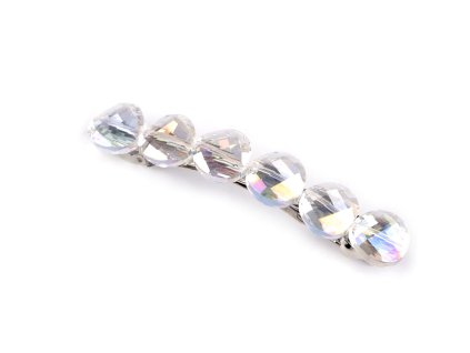 Francouzská spona do vlasů (Balení 1 ks, Varianta 1 transparent AB)