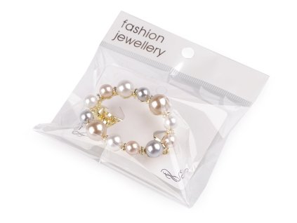 Francouzská spona do vlasů s perlami (Balení 1 ks, Varianta perlová)