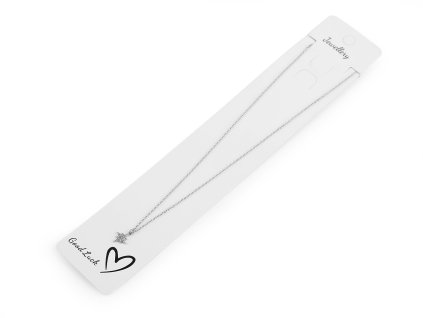 Náhrdelník z nerezové oceli hvězda (Balení 1 ks, Varianta stříbrná)