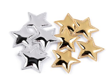 Vánoční hvězda 3D Ø30 mm (Balení 10 ks, Varianta 1 stříbrná)