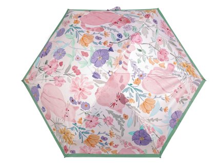 Dámský mini skládací deštník (Balení 1 ks, Varianta 1 pudrová kočka)