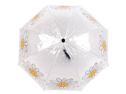 Dívčí průhledný deštník květy (Balení 1 ks, Varianta transparent)