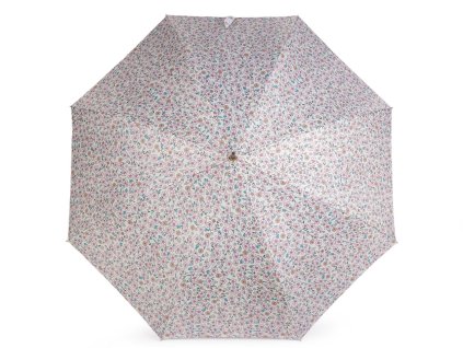 Dámský vystřelovací deštník (Balení 1 ks, Varianta 1 krémová nejsvět. růžová světlá)