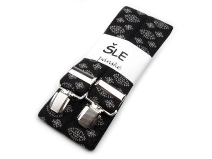 Šle šíře 3,5 cm délka 125 cm (Balení 1 ks, Varianta 39 černá)