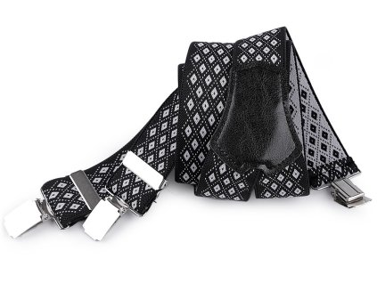 Šle šíře 3,5 cm délka 120 cm (Balení 1 ks, Varianta 1 černá bílá)