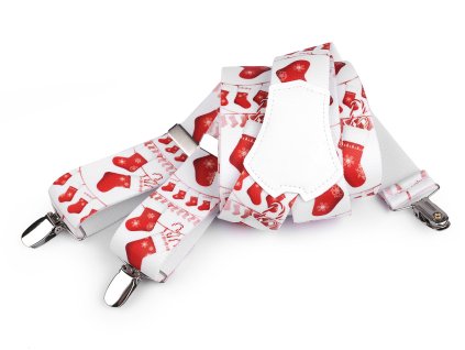 Šle vánoční šíře 3,5 cm délka 120 cm (Balení 1 ks, Varianta 2 červená)