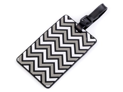 Jmenovka / visačka na kufr (Balení 1 ks, Varianta 3 šedá perlová)