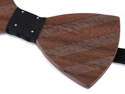 Dřevěný motýlek (Balení 1 ks, Varianta 2 přírodní stř. modrá)