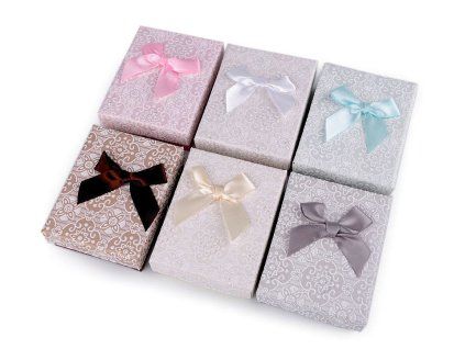 Krabička na šperky 7x9 cm (Balení 12 ks, Varianta mix č. 4)