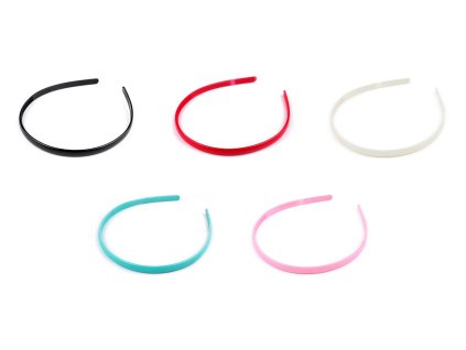 Plastová čelenka do vlasů (Balení 1 ks, Varianta 3 červená)