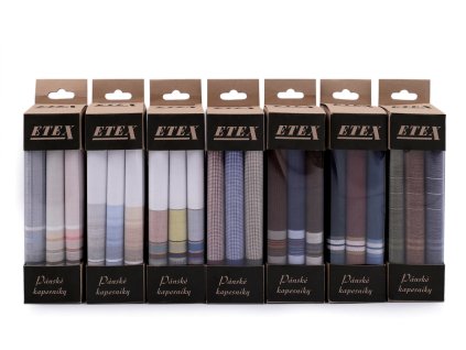 Pánský kapesník / dárková krabička (Balení 1 krab., Varianta mix náhodných variant)