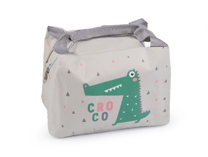 Termotaška skládací svačinová 17x21 cm (Balení 1 ks, Varianta 6 žlutá dinosaurus)