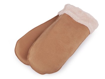 Dámské zimní rukavice palčáky (Balení 1 pár, Varianta 1 béžová velbloudí)