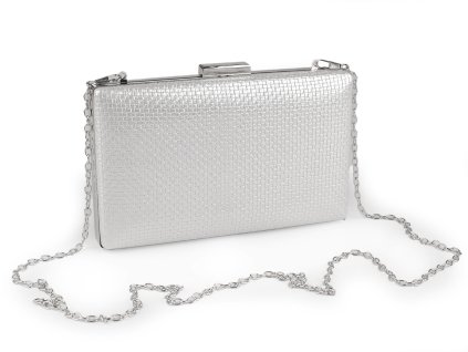Kabelka - psaníčko metalické (Balení 1 ks, Varianta 1 stříbrná světlá stříbrná)