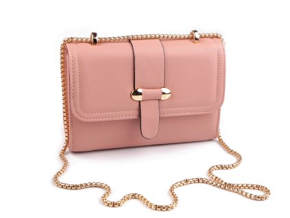 Dámská kabelka crossbody 20x14 cm (Balení 1 ks, Varianta 1 pudrová)