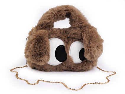 Dívčí plyšová kabelka 25x16 cm (Balení 1 ks, Varianta 1 krémová nejsvět.)