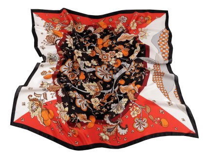 Saténový šátek 70x70 cm (Balení 1 ks, Varianta 1 šedozelená sv.)