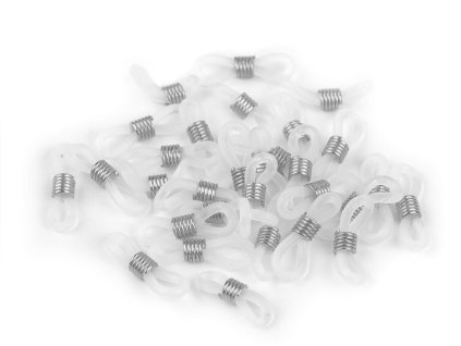 Silikonové háčky na brýle (Balení 30 ks, Varianta 1 bílá stříbrná)