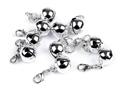 Rolnička s karabinkou Ø13 mm (Balení 20 ks, Varianta 1 stříbrná)